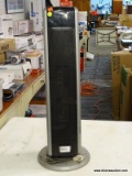 (R5) LASKO 5586 DIGITAL CERAMIC TOWER HEATER; HEAVILY USED, CRACKED BASE. MEASURES 29