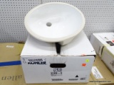 (R1) KOHLER BATHROOM SINK; CAXTON WHITE UNDERMOUNT OVAL BATHROOM SINK WITH OVERFLOW DRAIN. NO FAUCET