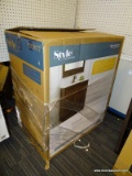 (R1) STYLE SELECTIONS VANITY WITH TOP; MORRISTON 30-IN DISTRESSED JAVA FINISH SINGLE SINK BATHROOM