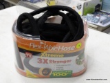 (BWALL) FLEXABLE HOSE; XTREME BLACK EXPANDABLE GARDEN HOSE. EXPANDS TO 100 FT. HAS A DOUBLE WALL