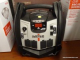 (R6) SCHUMACHER PORTABLE POWER STATION & AIR COMPRESSOR; MODEL #SJ1332. PEAK 1200 AMPS. CHARGE USB,