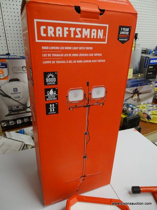 CRAFTSMAN 9000-Lumen LED Red Plug-in Portable Work Light in the