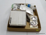 (R6) TRAY LOT OF MISC. TO INCLUDE: HILLMAN GALVANIZED STEEL WIRE, BROAN BP27 50 CFM VENTILATION FAN