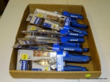 (R6) TRAY LOT OF KOBALT 8-IN HEAVY DUTY SHEARS. APPROX. 12 TOTAL. LOWES ITEM #0961371.