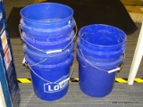 (R5) LOT OF (6) LOWES 5 GALLON BUCKETS. ONE BUCKET CONTAINS A VICTOR ELECTRONIC MOUSE TRAP, LEGRAND