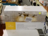 (R5) PORTFOLIO 3-LIGHT NICKEL MODERN/CONTEMPORARY VANITY LIGHT. ITEM # 756838 MODEL # LWS3072C.