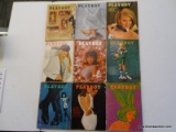 1967 PLAYBOY MAGAZINES; 9 PIECE LOT OF 1967 PLAYBOY MAGAZINES TO INCLUDE EVERY MONTH BUT MAY, JUNE,
