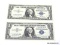 PAIR OF 1$ SILVER CERTIFICATES GEM UNC STAR NOTES. ?