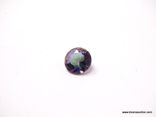 2.80 CT ROUND, MYSTIC TOPAZ. MEASURES 10MM X 6MM.