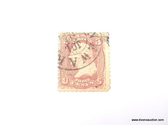 1861 GEORGE WASHINGTON 3 CENT STAMP.