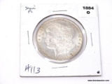 1884 GEM BO FULLY STRUCK, SEMI PROOF LIKE MORGAN DOLLAR.