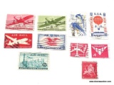 [10] ASSORTED U.S. AIRMAIL STAMPS.