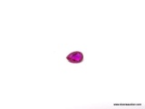 .5 CT PEAR SHAPED RUBY. MEASURES 6MM X 4MM X 3MM.