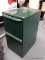 (OFC3) GREEN METAL 2 DRAWER LATERAL FILING CABINET. HAS SOME MARKS AND DENTING. MEASURES 14.5