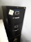 (OFC3) SET OF (2) BLACK METAL HON 2 DRAWER LATERAL FILING CABINETS. HAS MARKS AND DENTING. EACH