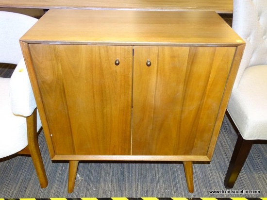 MID-CENTURY CABINET; MADE FROM FSC-CERTIFIED WOOD WITH OUR SIGNATURE MID-CENTURY DETAILS, THIS