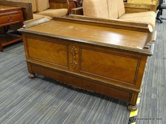 CAVALIER CHEST WITH DRAWER; CAVALIER, CEDAR CHEST WITH A 3-SECTION BOTTOM DRAWER (CENTER SECTION IS