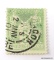 FRANCE 1876, GREEN ON GREEN, 5 CENTIME STAMP