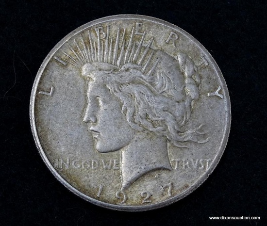 1927P AU PEACE DOLLAR