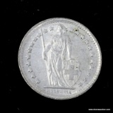 1968 SWITZERLAND 1/2 FRANC SILVER