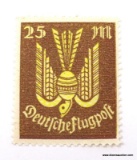 1923, GERMAN AIR MAIL, 25 PFENNIG, MINT