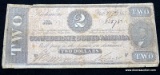 FEB 1864 CONFEDERATE STATES OF AMERICA $2 NOTE, RICHMOND VA