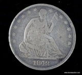 1842-O LIBERTY SEATED HALF DOLLAR, KEY DATE