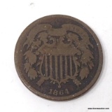 1864 U.S. TWO CENT PIECE