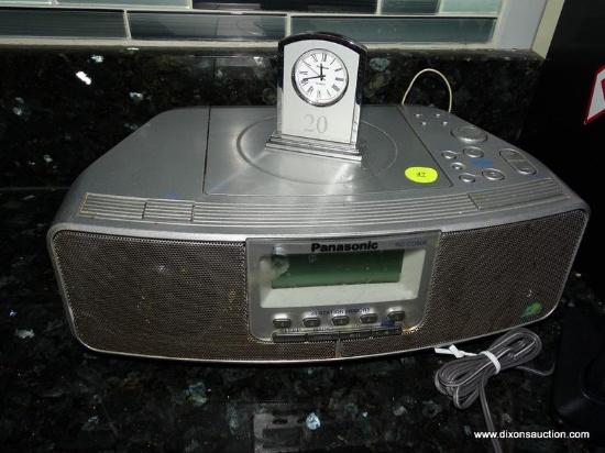 (KIT) RADIO AND PHONE; PANASONIC CLOCK RADIO AND CD PLAYER AND A PANASONIC CORDLESS PHONE