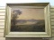 (LEFT WALL) 19TH CEN OIL ON CANVAS; FRAMED 19TH CEN. OIL ON CANVAS OF A LANDSCAPE IN GOLD GILDED