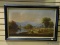 (LEFT WALL) FRAMED LITHOGRAPH ON CANVAS OF LANDSCAPE BY B. CHAMPNEY- 1870 AND PUBLISHED BY L. PRANG