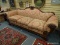 (LEFT WALL) EMPIRE STYLE SOFA; ANTIQUE EMPIRE STYLE (1900- 1930 ) MAHOGANY SOFA WITH CORNUCOPIA