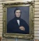 (LEFT WALL) 19TH CEN. PORTRAIT; 19TH CEN. OIL ON CANVAS PORTRAIT OF GENTLEMAN ( POSSIBLY HUSBAND TO