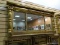 (LEFT WALL) 19TH CEN MANTLE MIRROR- 19TH CEN. GOLD GILDED FEDERAL MANTLE MIRROR- 56 IN X 26 IN- VERY