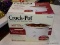 (LEFT WALL) CROCK POT; RIVAL CROCK POT IN BOX MISSING STONEWARE POT AND LID