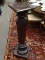 (R1) VICTORIAN PEDESTAL; VICTORIAN 19TH CEN. MAHOGANY INCISED CARVED PEDESTAL OR FERN STAND WITH