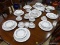 (R1) CHINA SET; 61 PC. OR 8 PC. PLACE SETTING OF AYNSLEY BONE CHINA IN OAK LEAF PATTERN- INCLUDES 8