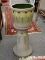 (R1) JARDINIERE AND MATCHING PEDESTAL; EARLY 20TH CEN. ARTS AND CRAFTS POTTERY JARDINIERE AND