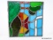 (R2) STAINED GLASS; UNFRAMED STAIN GLASS PANEL- 14.5 X 16.5