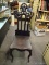 (R2) ANTIQUE CHAIR; ANTIQUE OAK VICTORIAN GOTHIC SIDE CHAIR, NEED MINOR REPAIR ON ONE LEG AT BASE OF