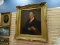 (LEFT WALL) LARGE 19TH CEN. FRAMED OIL PORTRAIT; LARGE 19TH CEN. FRAMED OIL ON CANVAS OF GENTLEMAN (