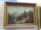 (LEFT WALL) LARGE 19TH CEN. OIL ON CANVAS; 19TH CEN. FRAMED OIL ON CANVAS OF A LANDSCAPE WITH MILL,