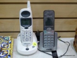 (LEFT WALL) CORDLESS PHONES; 2 CORDLESS PHONES- VTECH AND BELL