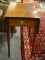 (R2) DROPSIDE TABLE; NORRIS- RICHMOND, VA MAHOGANY HEPPLEWHITE DROPSIDE TABLE WITH DOVETAIL DRAWER