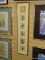 (RIGHT WALL) EGYPTIAN PAINTINGS; FRAMED AND MATTED EGYPTIAN PAINTINGS ON PAPYRUS WITH HIEROGLYPHICS