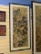 (RIGHT WALL) ORIENTAL PAINTING; FRAMED ORIENTAL PAINTING ON SILK OF LANDSCAPE WITH ASIAN SCRIPT IN