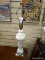 (RIGHT WALL) LAMP; CARVED MARBLE LAMP ( NO SHADE) - 30 IN H