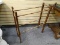 (RIGHT WALL) QUILT RACK; ANTIQUE WALNUT QUILT RACK- 24 IN X 8.5 IN X 28 .5 IN