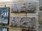 (RIGHT WALL) ORIENTAL CARVINGS; 2 ORIENTAL WOOD CARVED PLAQUES WITH RELIEF FIGURES- 30 IN X 13 IN