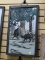 (RIGHT WALL) ORIENTAL PAINTING; FRAMED ORIENTAL PAINTING ON PORCELAIN OF BOYS ON WATER BUFFALO HAS